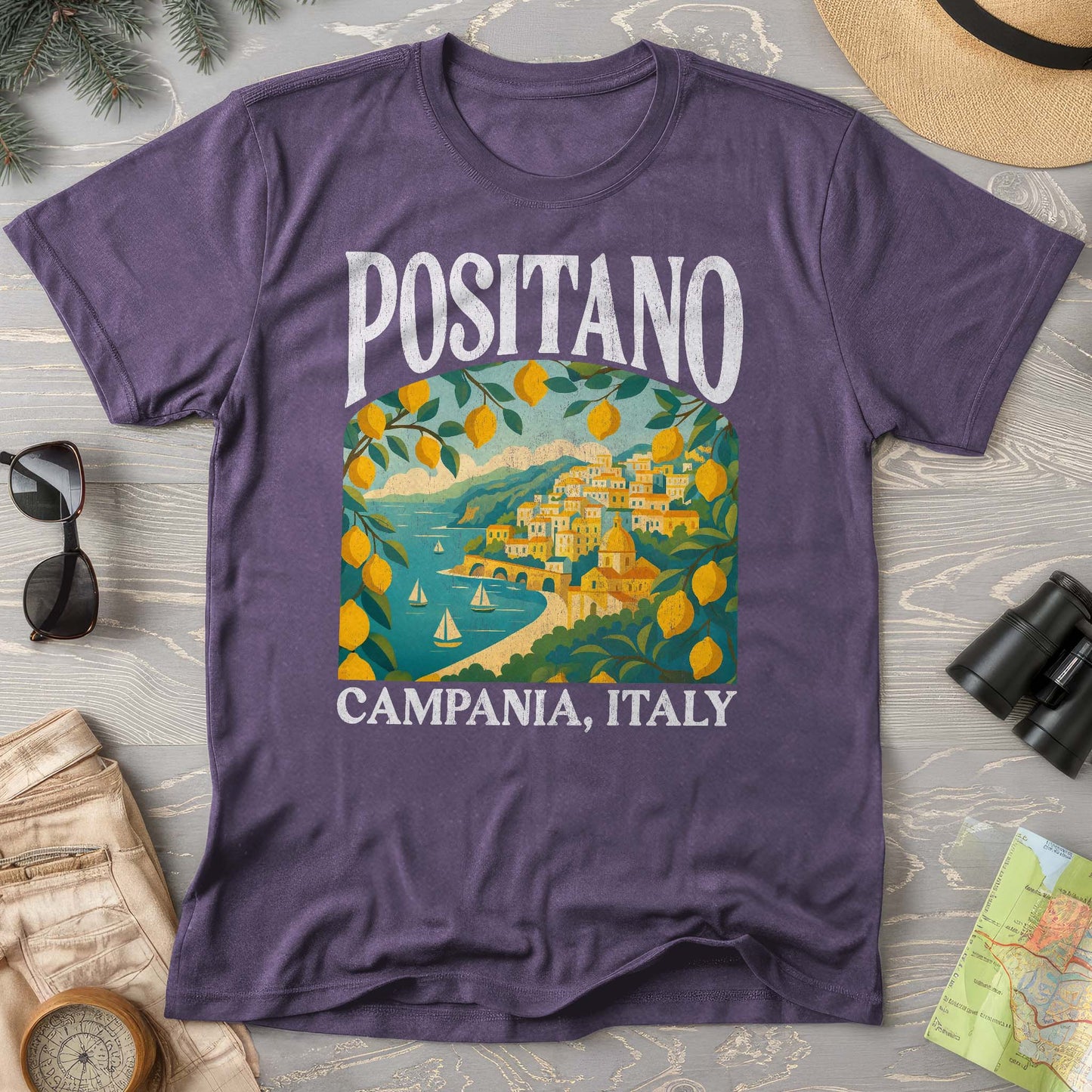Positano Italy "Big and Bold" Comfort Colors T-Shirt