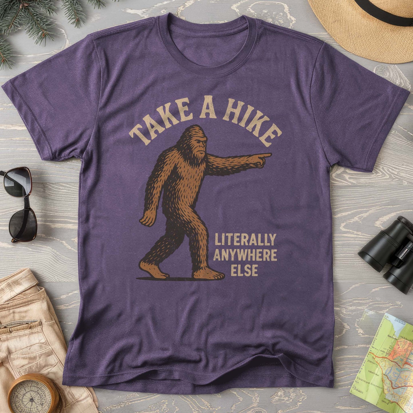Bigfoot "Take a Hike" Comfort Colors T-Shirt