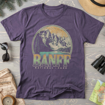 Banff National Park Groovy Screenprint Comfort Colors T-Shirt