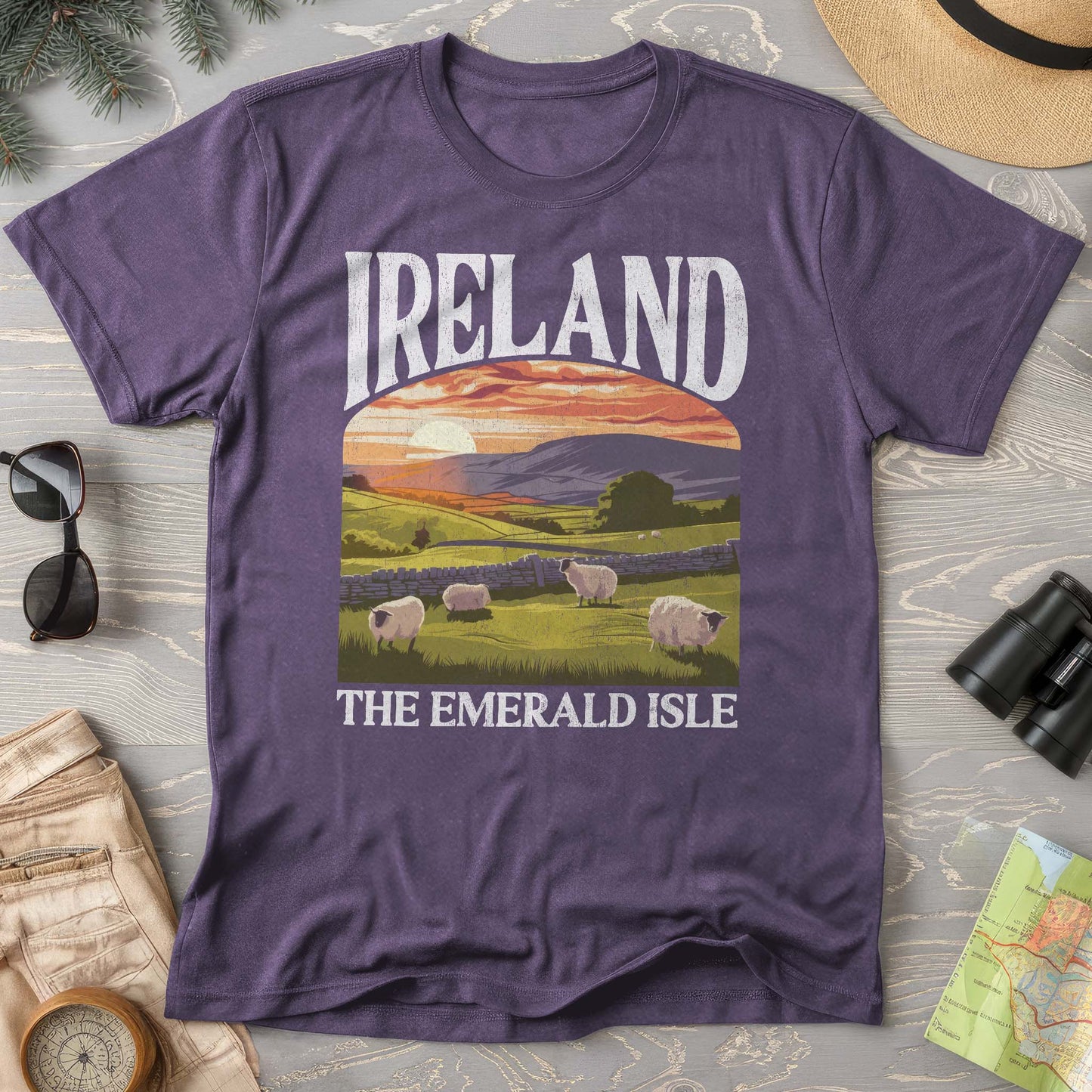 Ireland The Emerald Isle "Big and Bold" Comfort Colors T-Shirt
