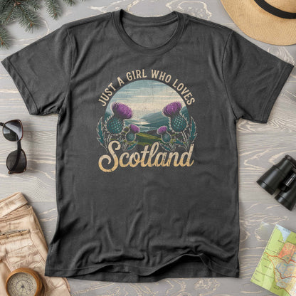 Just a Girl Who Loves Scotland Comfort Colors T-Shirt