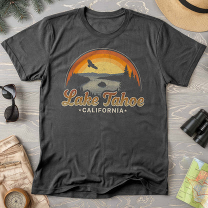 Lake Tahoe Retro Rainbow Comfort Colors T-Shirt
