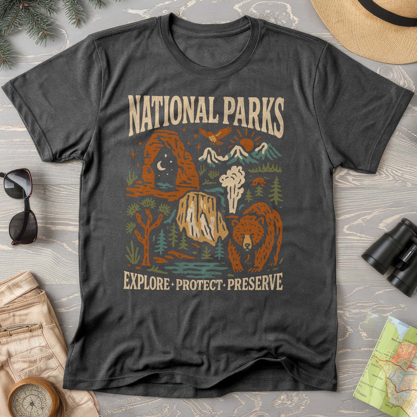 National Parks "Stencil Cut" Comfort Colors T-Shirt