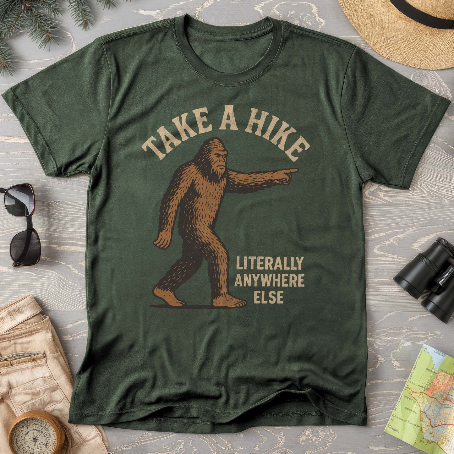 Bigfoot "Take a Hike" Comfort Colors T-Shirt