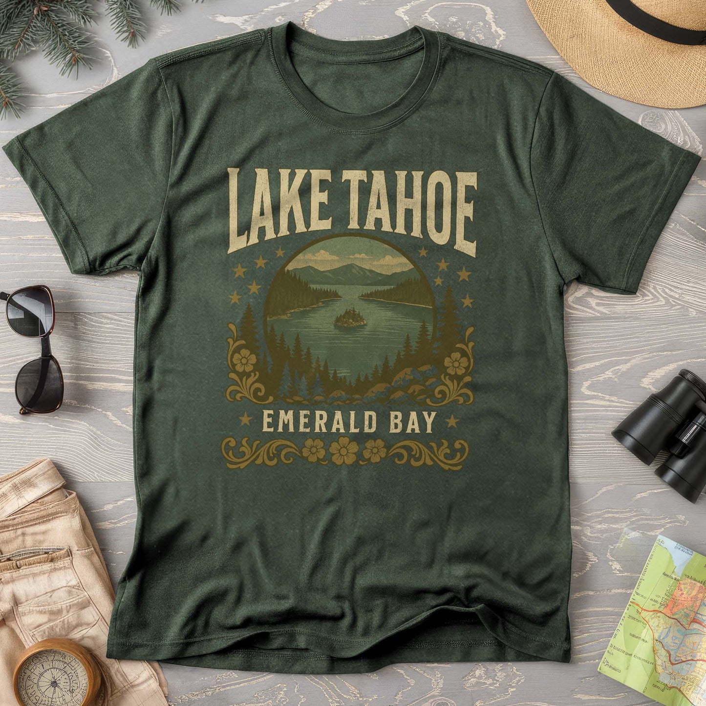 Lake Tahoe Emerald Bay Comfort Colors T-Shirt