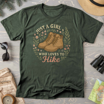 Just a Girl Who Loves to Hike Comfort Colors T-Shirt