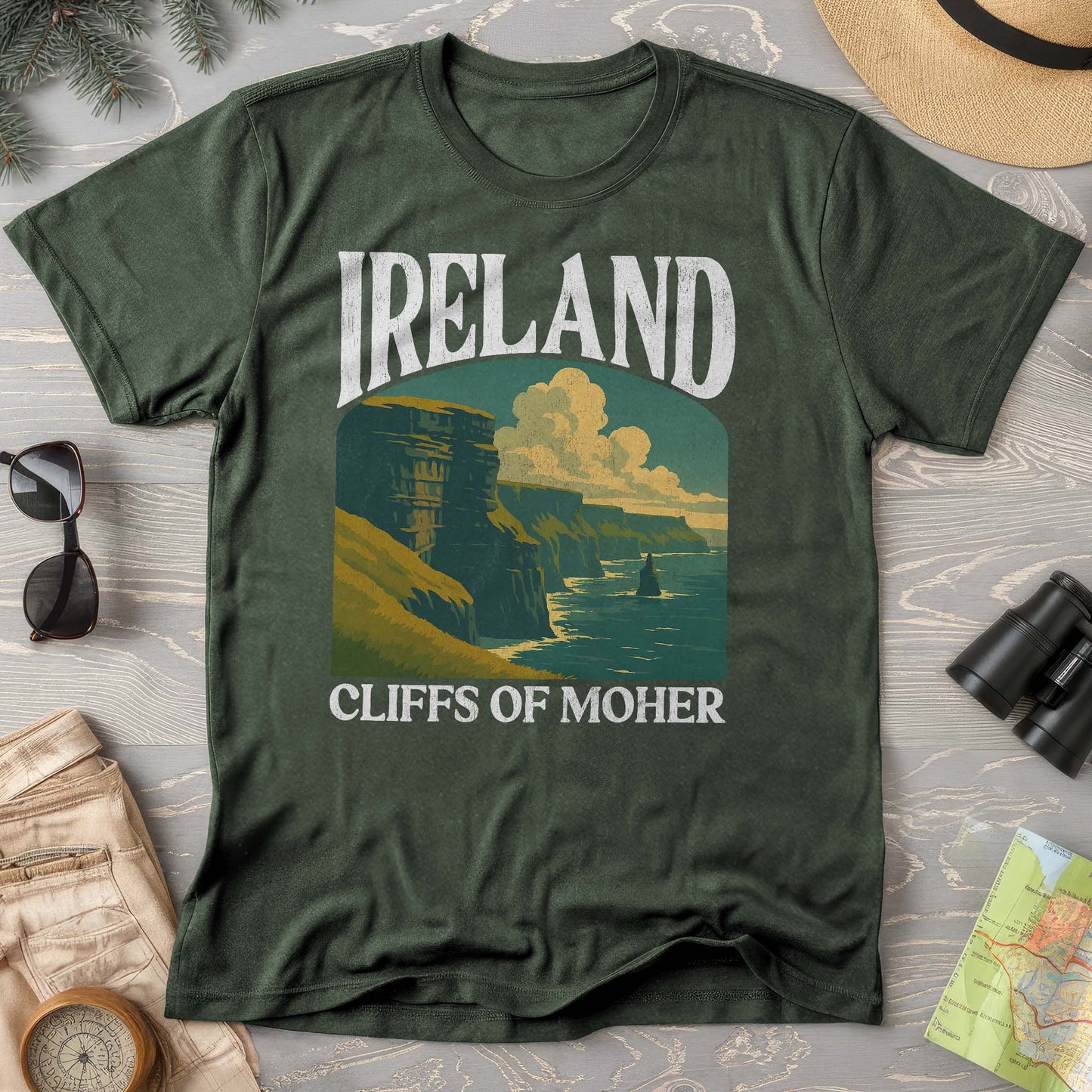 Ireland Cliffs of Moher "Big and Bold" Comfort Colors T-Shirt