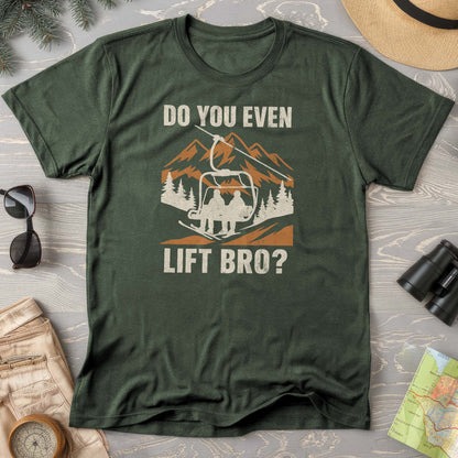 Funny "Do You Even Lift Bro" Ski Lift Comfort Colors T-Shirt