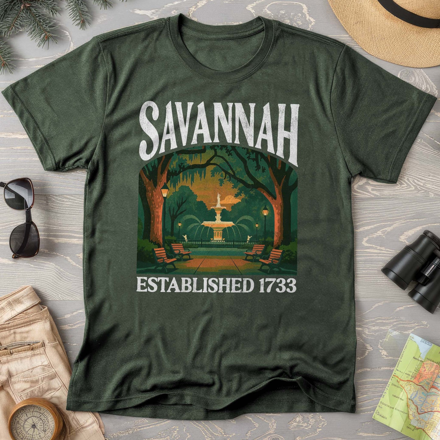Savannah Georgia "Big and Bold" Comfort Colors T-Shirt