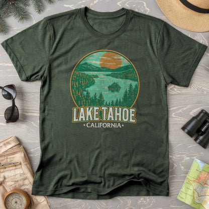 Lake Tahoe Retro Emerald Bay Comfort Colors T-Shirt
