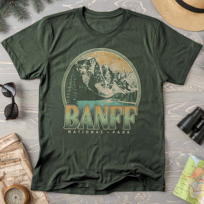 Banff National Park Groovy Screenprint Comfort Colors T-Shirt