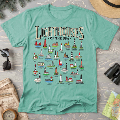 Lighthouses of the USA Comfort Colors T-Shirt