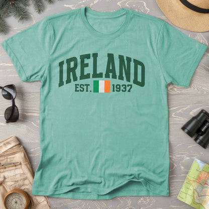 Ireland Varsity Flag Comfort Colors T-Shirt
