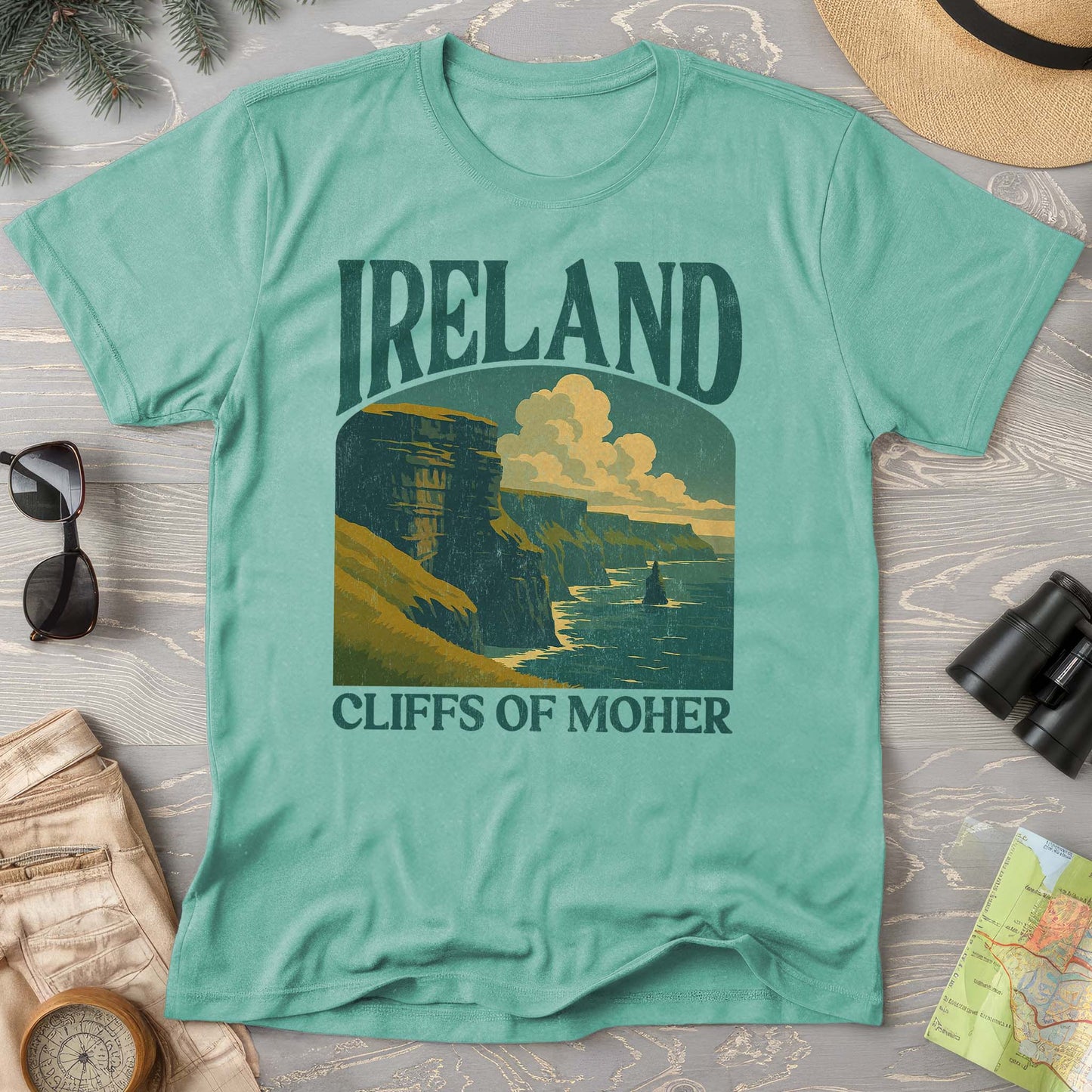 Ireland Cliffs of Moher "Big and Bold" Comfort Colors T-Shirt