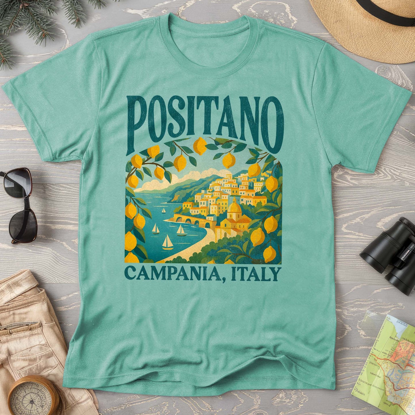 Positano Italy "Big and Bold" Comfort Colors T-Shirt