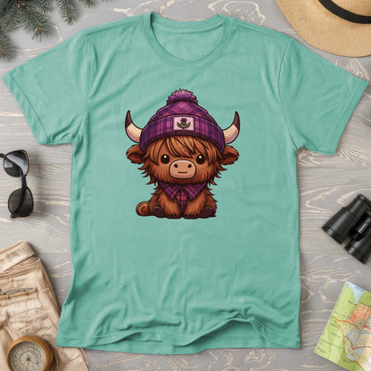 Tartan Highland Cow Comfort Colors T-Shirt