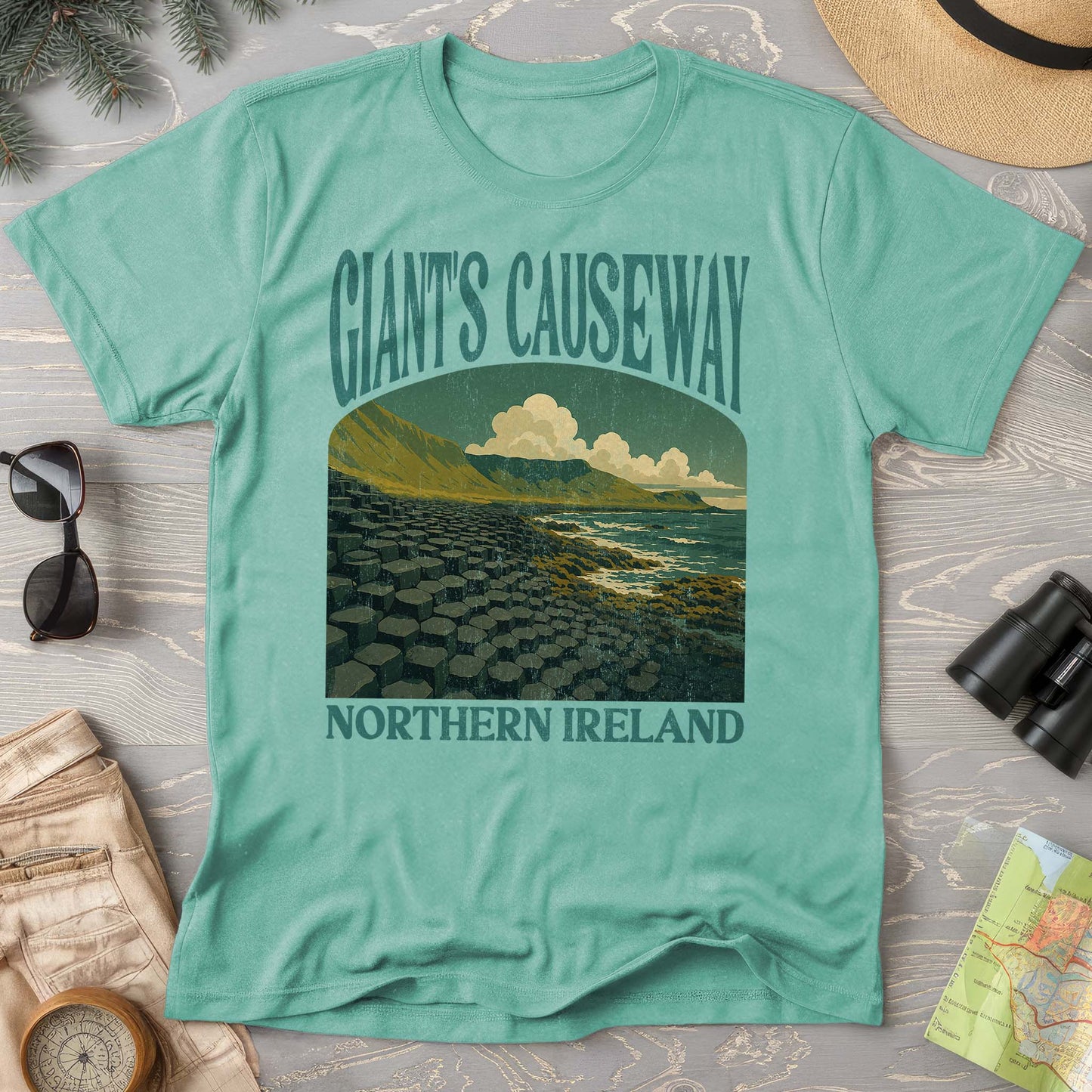 Giants Causeway Northern Ireland "Big and Bold" Comfort Colors T-Shirt