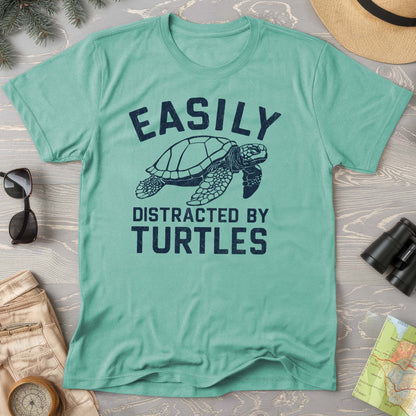 Easily Distracted By Turtles Comfort Colors T-Shirt