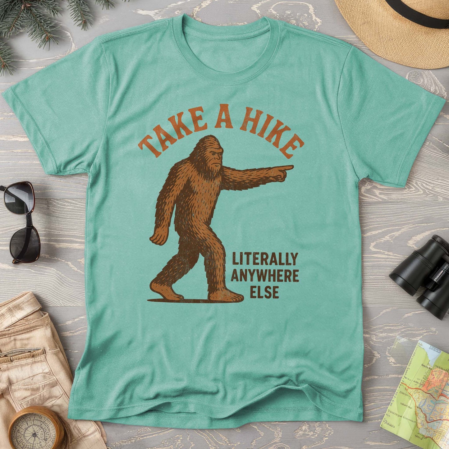 Bigfoot "Take a Hike" Comfort Colors T-Shirt