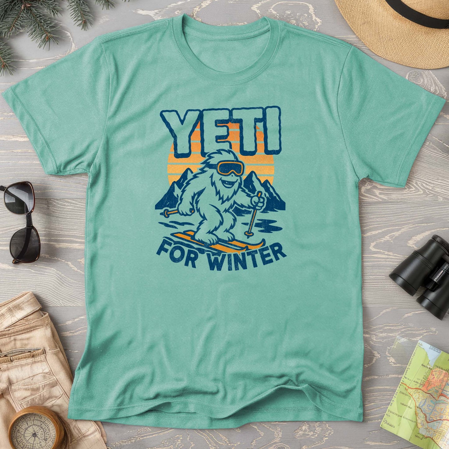 Yeti for Winter Comfort Colors T-Shirt