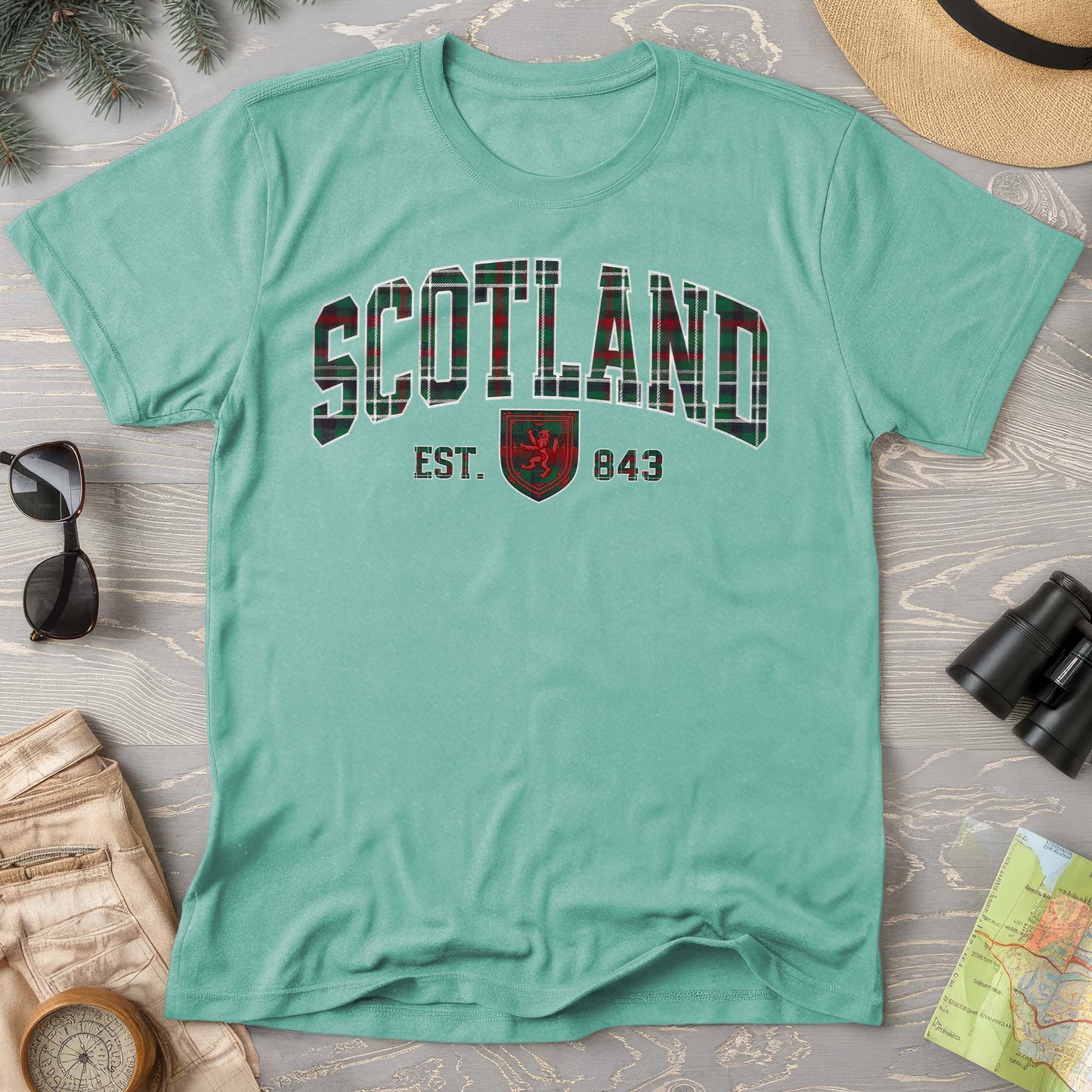 Scotland Plaid Varsity Shirt