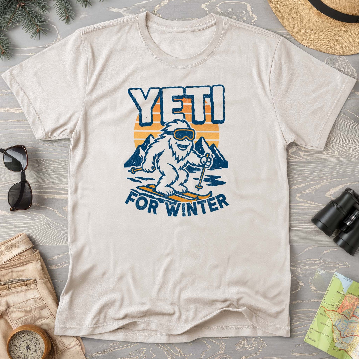 Yeti for Winter Comfort Colors T-Shirt