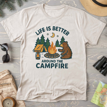 Around The Campfire "Happy Bear" Comfort Colors T-Shirt