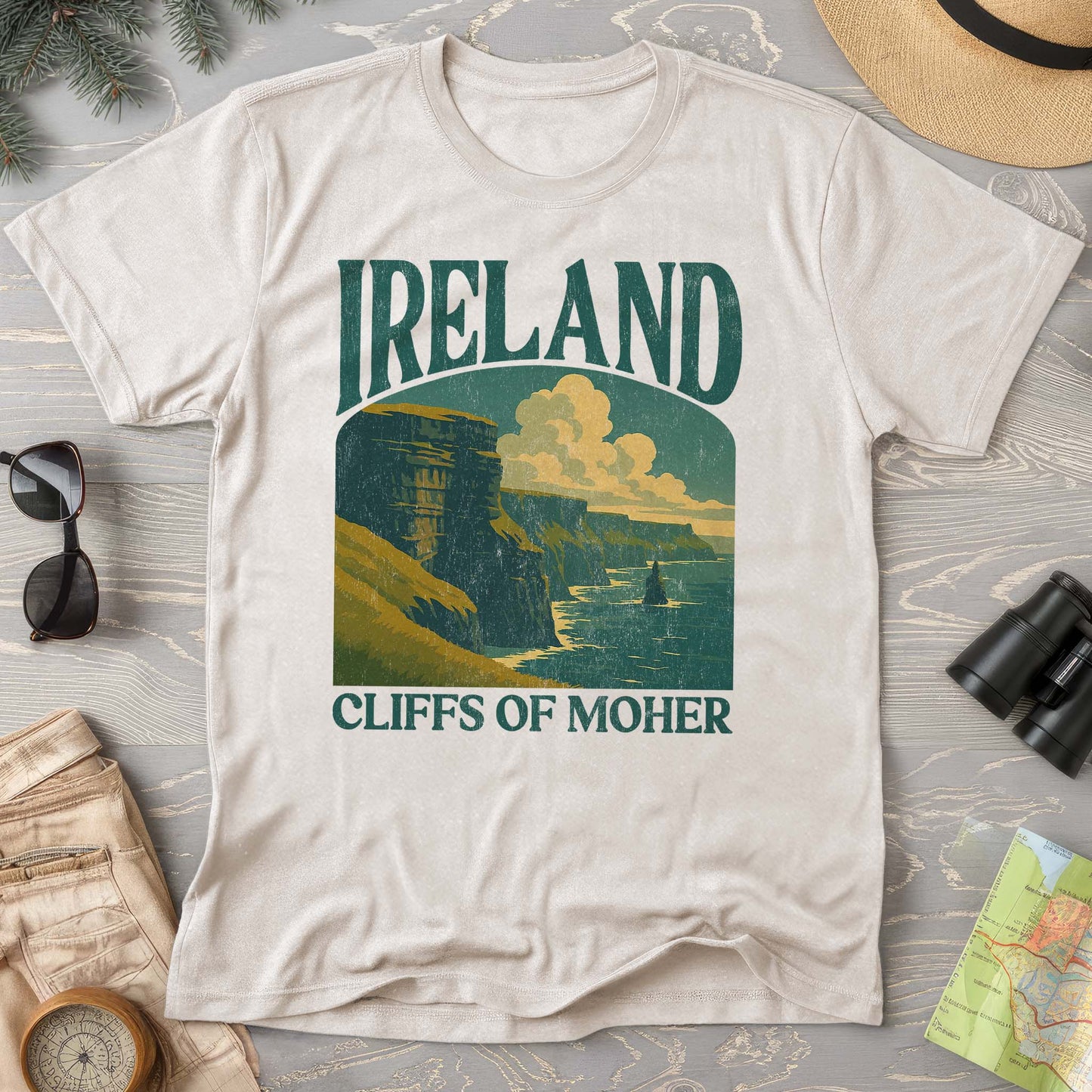 Ireland Cliffs of Moher "Big and Bold" Comfort Colors T-Shirt