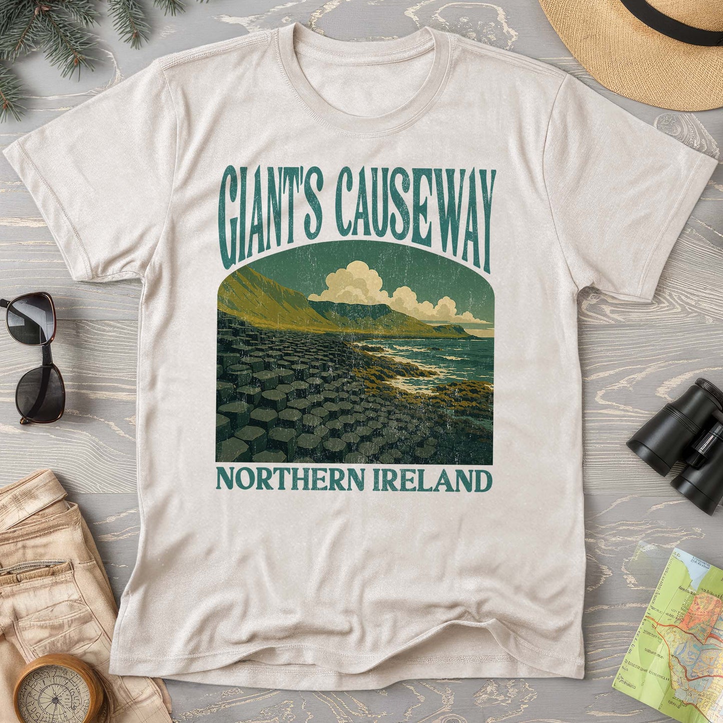 Giants Causeway Northern Ireland "Big and Bold" Comfort Colors T-Shirt