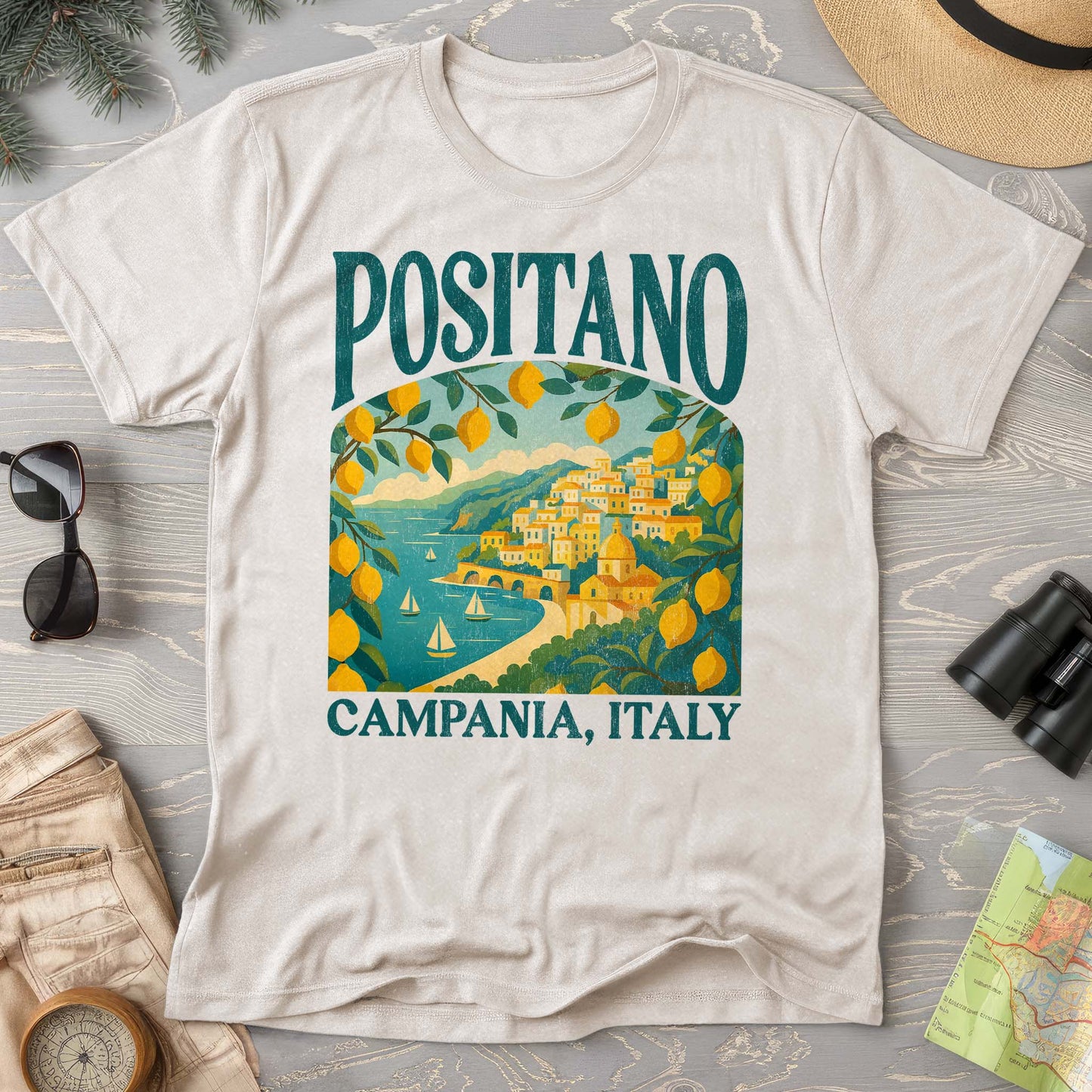 Positano Italy "Big and Bold" Comfort Colors T-Shirt