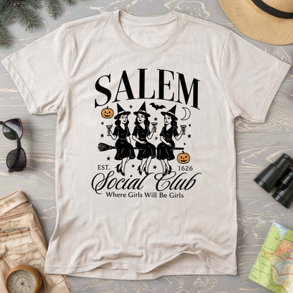 Salem Social Club Retro 50's Comfort Colors T-Shirt