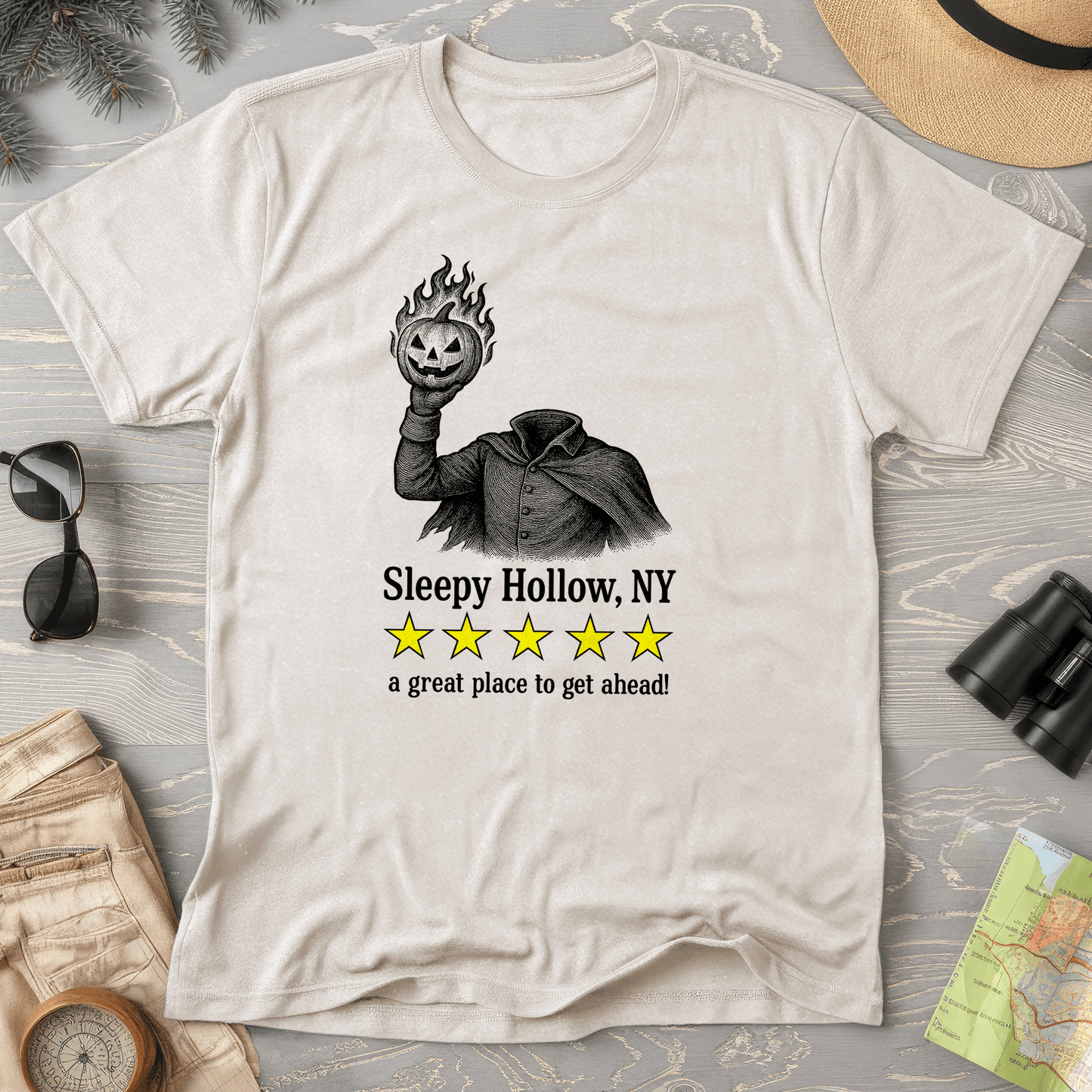 Sleep Hollow NY "5 Star Review" Comfort Colors T-Shirt