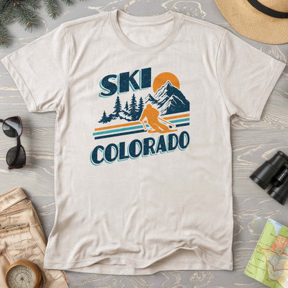 Ski Colorado Retro 80's Comfort Colors T-Shirt