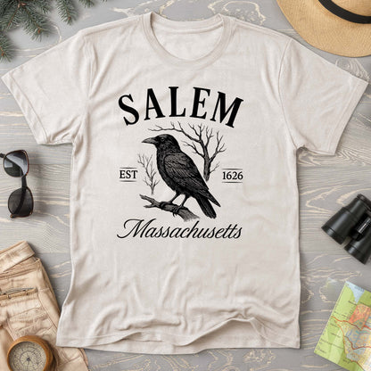 Salem Massachusetts Raven Comfort Colors T-Shirt