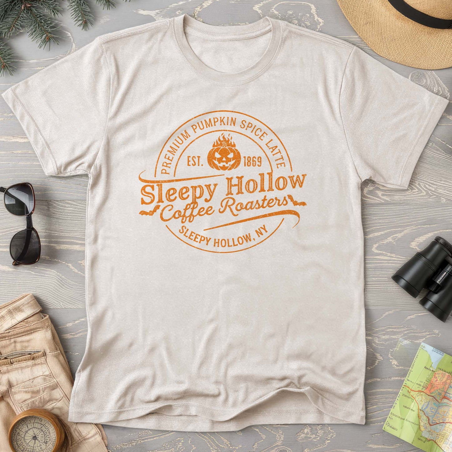 Sleepy Hollow Coffee Roasters Badge Comfort Colors T-Shirt