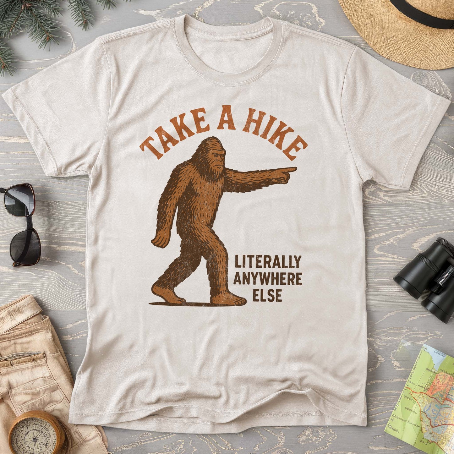 Bigfoot "Take a Hike" Comfort Colors T-Shirt