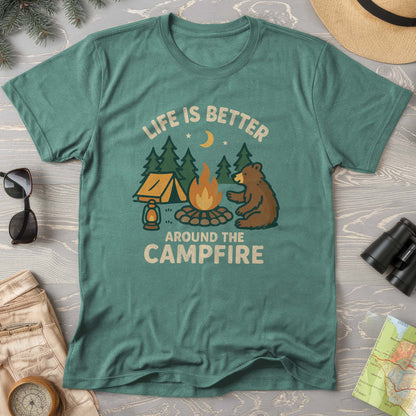 Around The Campfire "Happy Bear" Comfort Colors T-Shirt