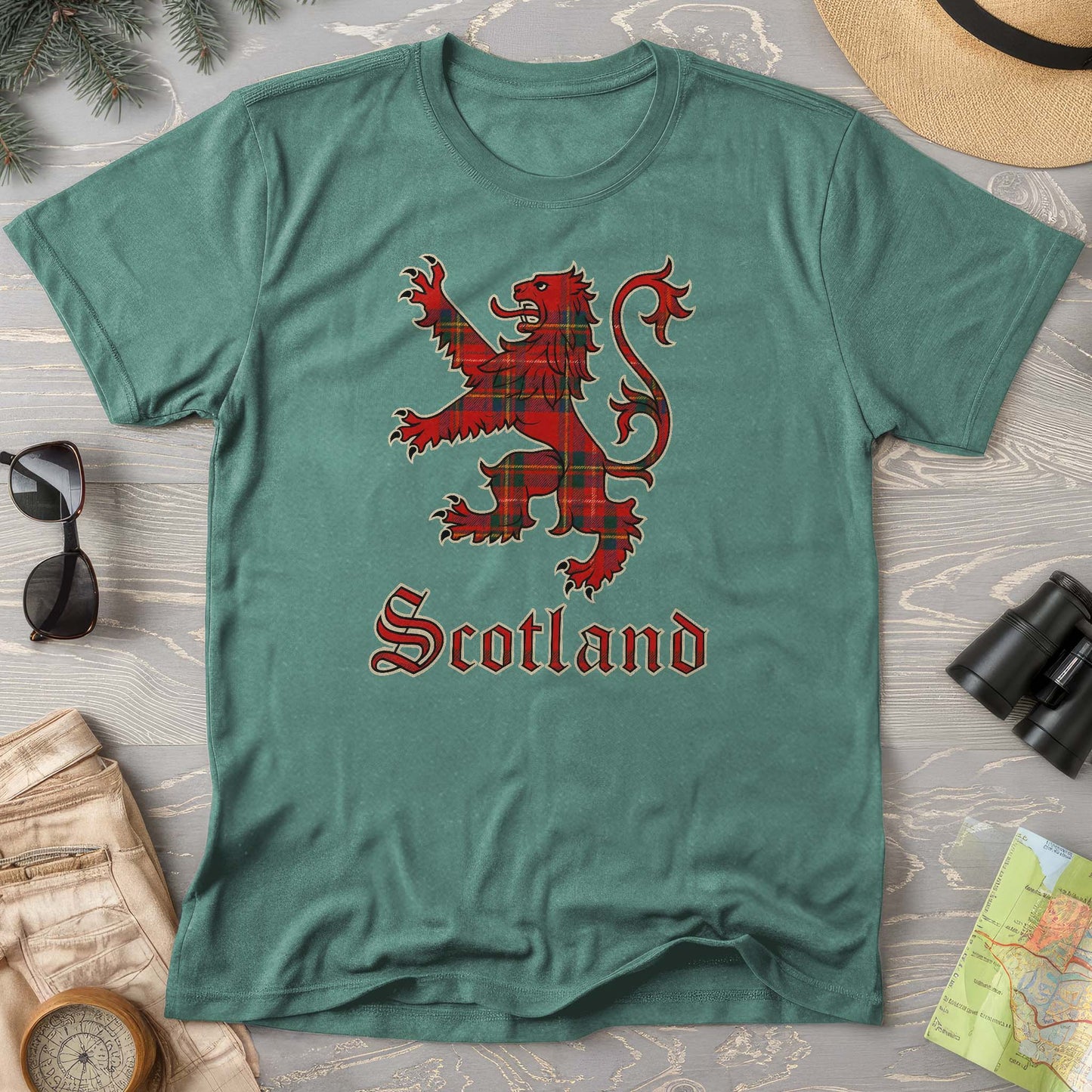 Scotland Tartan Lion Comfort Colors T-Shirt