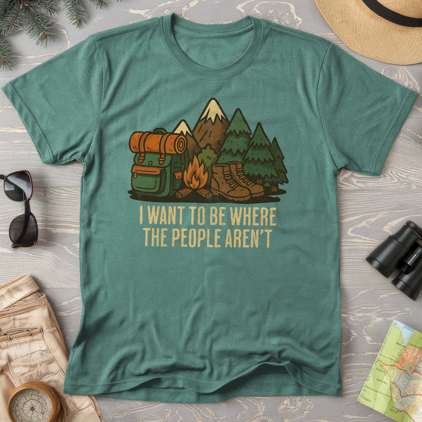Where The People Aren't Comfort Colors T-Shirt