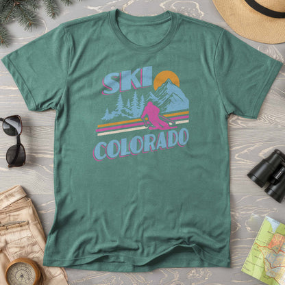 Ski Colorado Retro 80's Comfort Colors T-Shirt