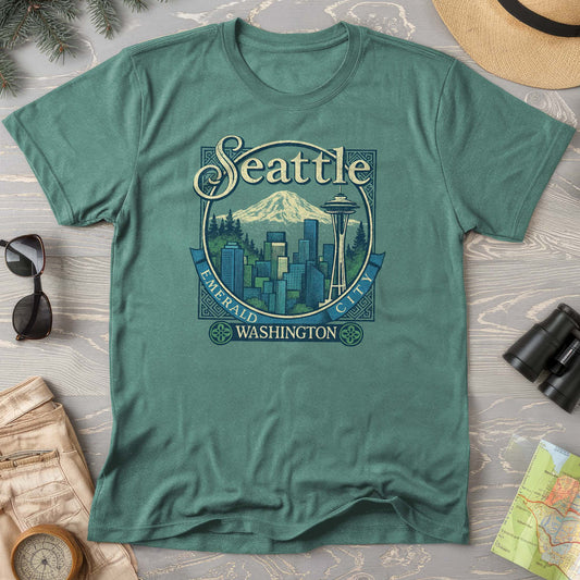 Seattle Retro 90's Emerald City Comfort Colors T-Shirt