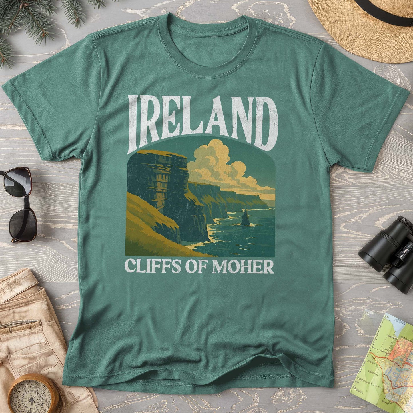 Ireland Cliffs of Moher "Big and Bold" Comfort Colors T-Shirt