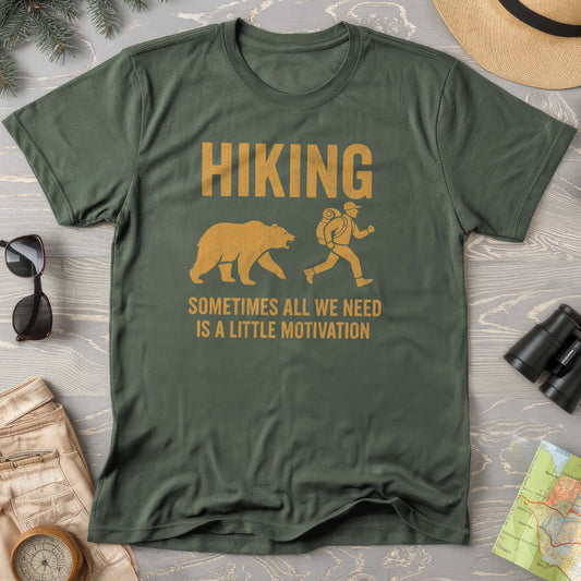 Funny Vintage Hiking "Motivation" Comfort Colors T-Shirt