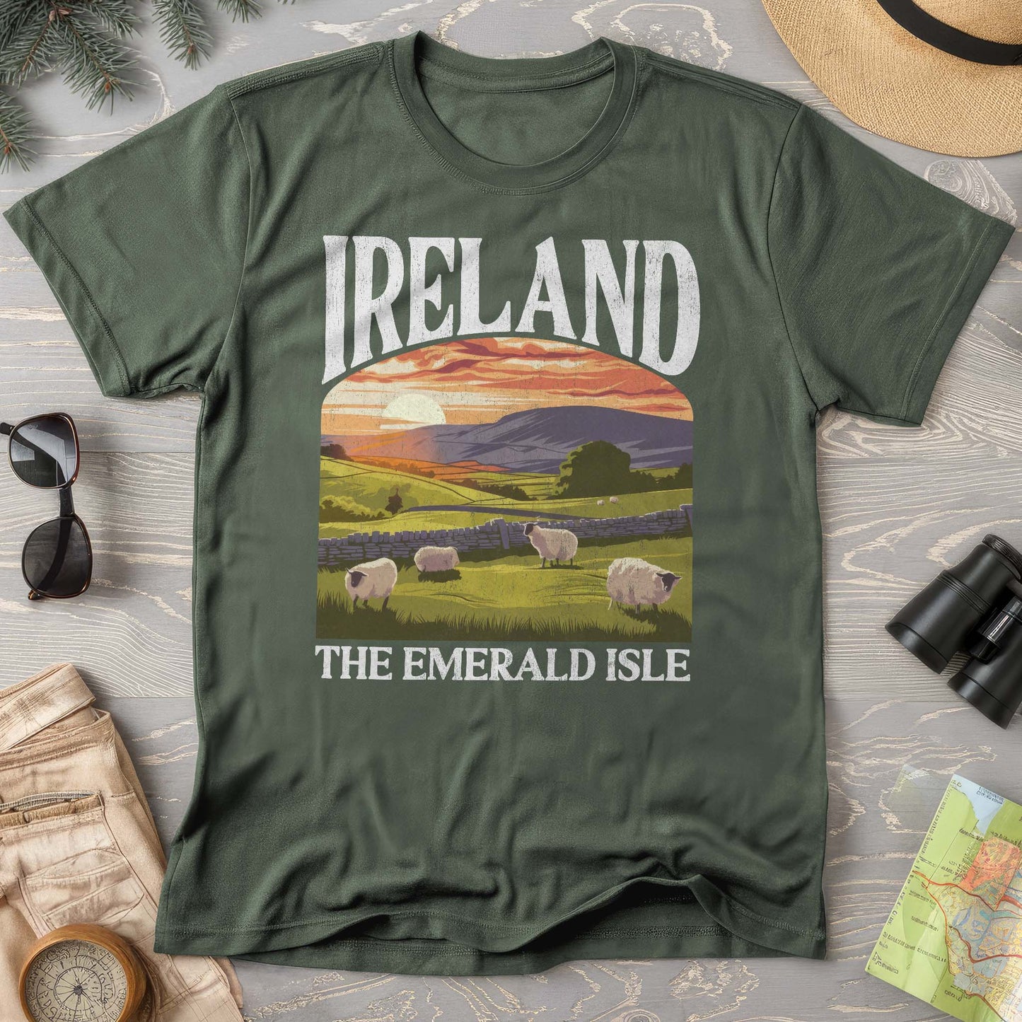 Ireland The Emerald Isle "Big and Bold" Comfort Colors T-Shirt