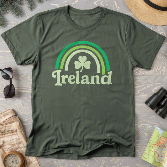 Ireland Rainbow Shamrock Comfort Colors T-Shirt
