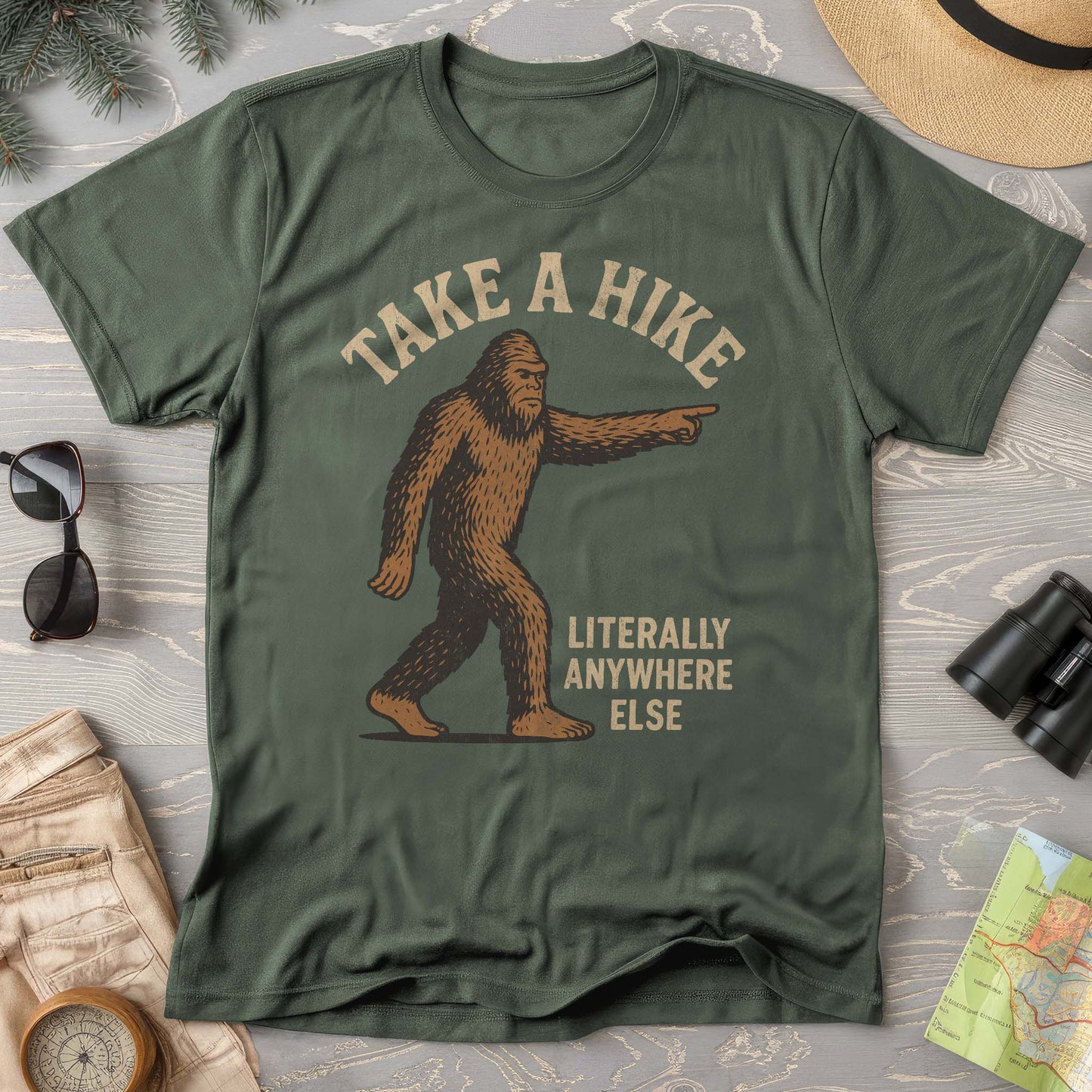 Bigfoot "Take a Hike" Comfort Colors T-Shirt
