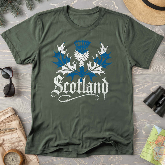 Scotland Gothic Thistle Comfort Colors T-Shirt