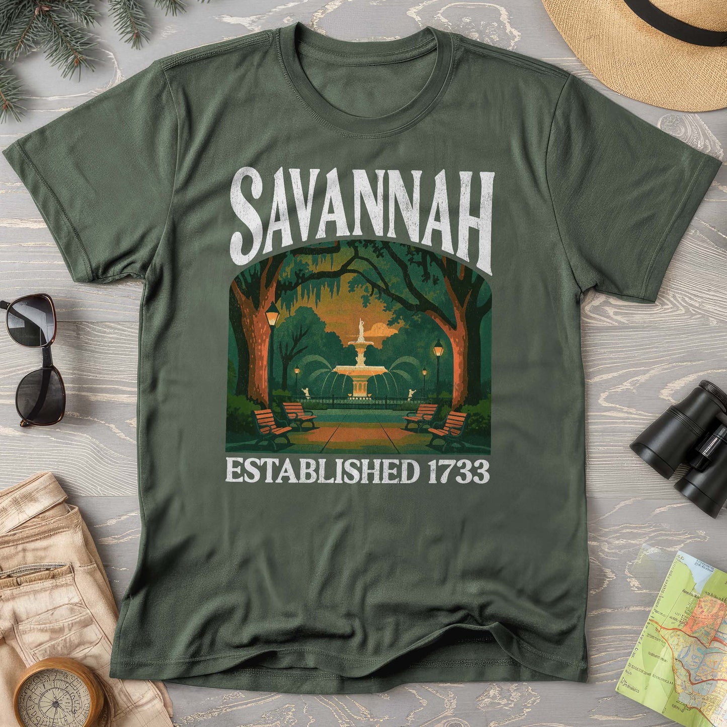 Savannah Georgia "Big and Bold" Comfort Colors T-Shirt