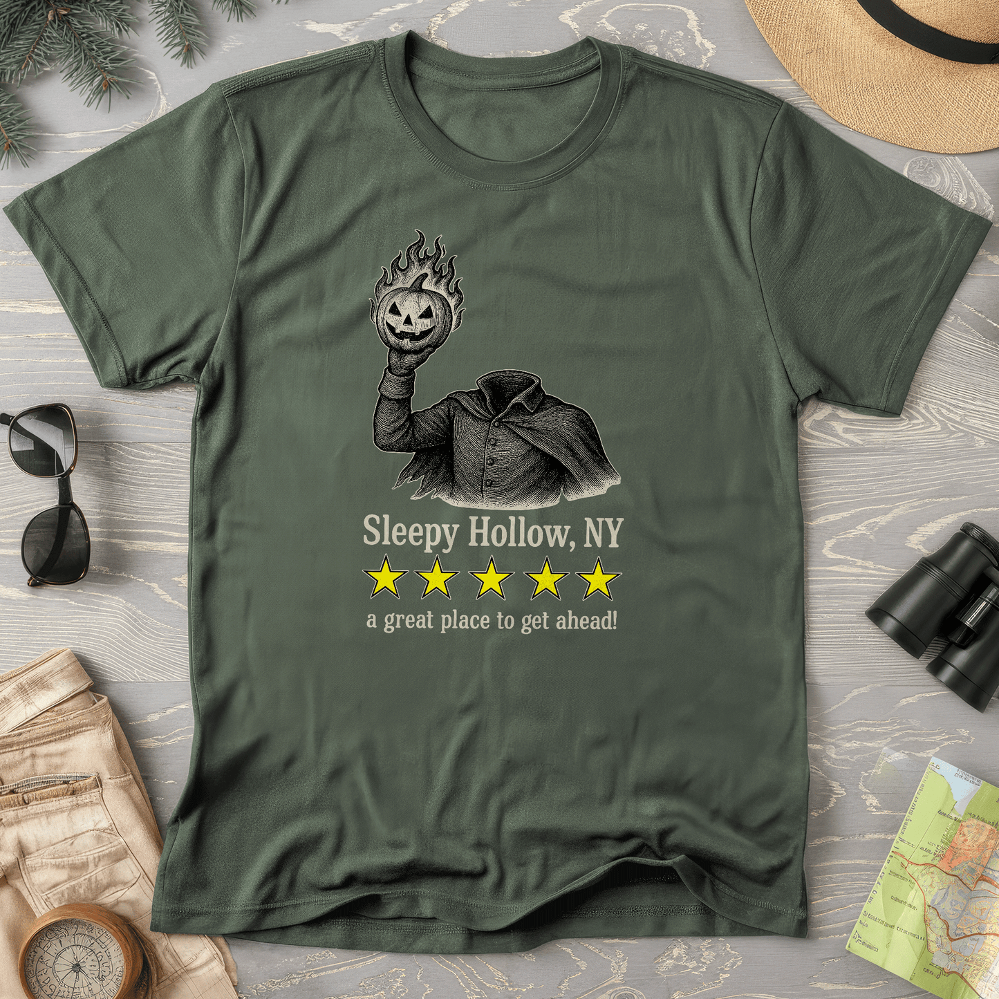 Sleep Hollow NY "5 Star Review" Comfort Colors T-Shirt