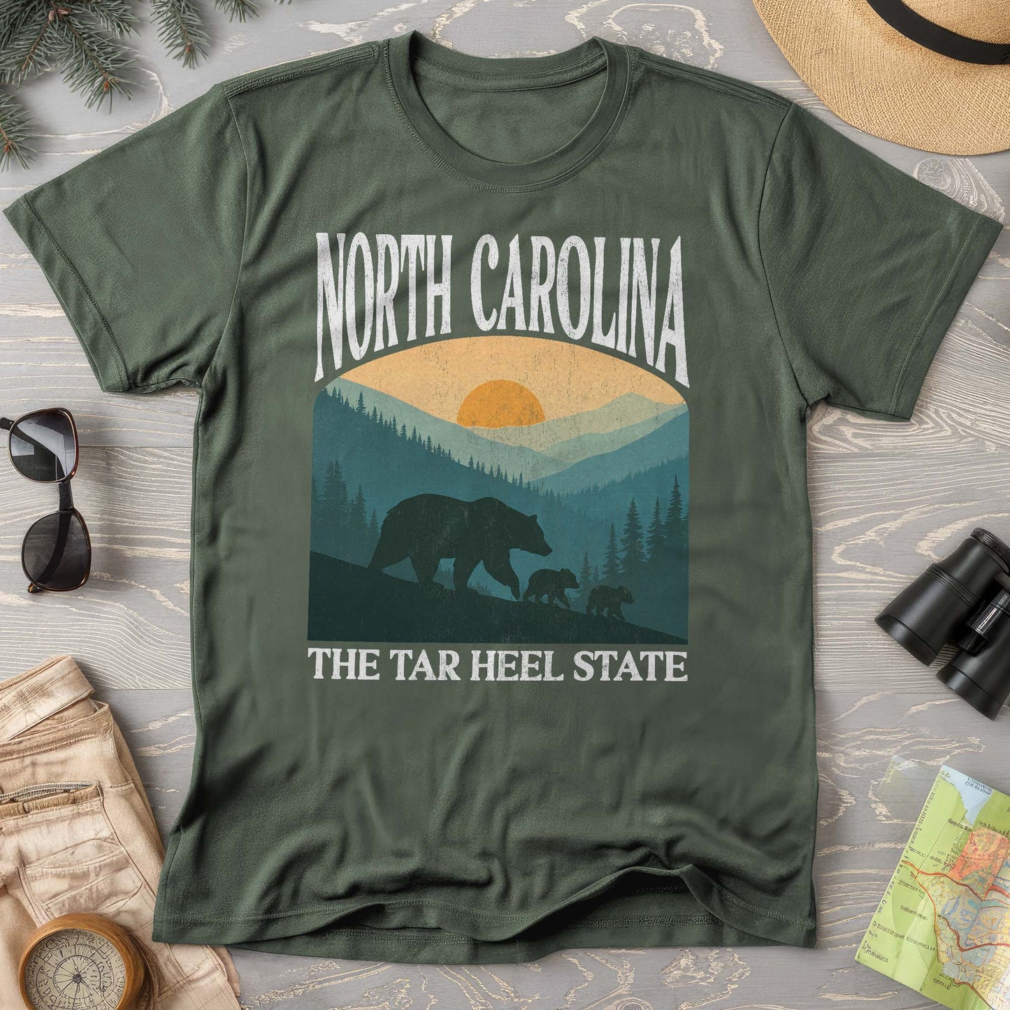North Carolina Mountains "Big & Bold" Comfort Colors T-Shirt